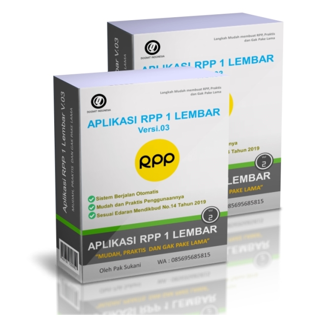 Aplikasi RPP 1 Lembar/Halaman SD SMP SMA V.03 Terbaru 2020